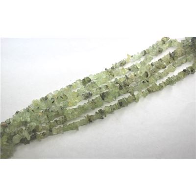 Semi Precious Strand Prehnite Chips ea
