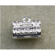 Charm Handbag Silver 11x10mm each