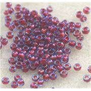 Toho Seed Bead Lt Sapphire/Hyacinth Lined Transparent 8/0 - Minimum 8g