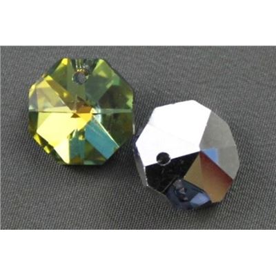 Preciosa Crystal Octagon 1 hole Sahara Foiled 14mm ea