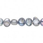 Fresh Water Pearl Strand Silver Peacock 7-8mm each