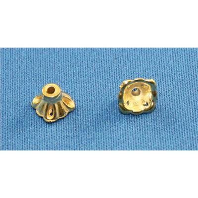 Bead Cap Solid Tulip Shape Gold 8mm (Limited Stock) ea