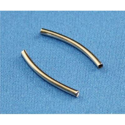 Metal Tube Curved Nickel 26x2mm ea (Limited Stock)