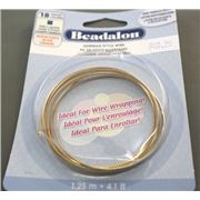 Beadalon Fancy Square Wire 18 gauge Gold  1.25m ea