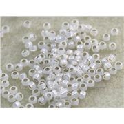 Toho Seed Bead Silver-Lined Milky White Transparent 8/0 - Minimum 8g