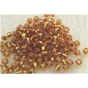 Toho Seed Bead Silver Lined Topaz 8/0 - Minimum 8g