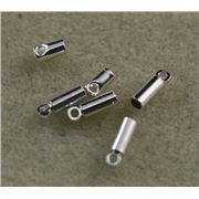 Cord End Silver 1.8mm ea