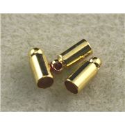 Cord End Gold 2.7mm ea