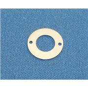 Flat Disc-1Hole Silver 5.3mm ea