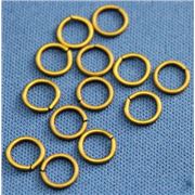 Jump Ring Thin Antique Brass 6mm ea