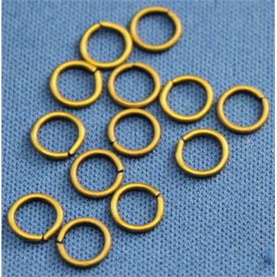 Jump Ring Thin Antique Brass 6mm ea