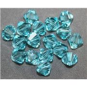 Swarovski Crystal 5328 Bicone Light Turquoise  6mm 