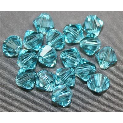 Swarovski Crystal 5328 Bicone Light Turquoise  6mm 