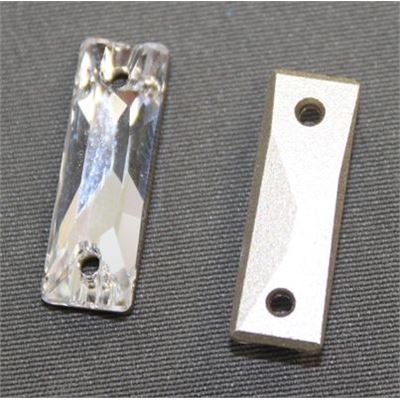 Swarovski Crystal 3255 Sew-on Rectangle Crystal 18x6mm