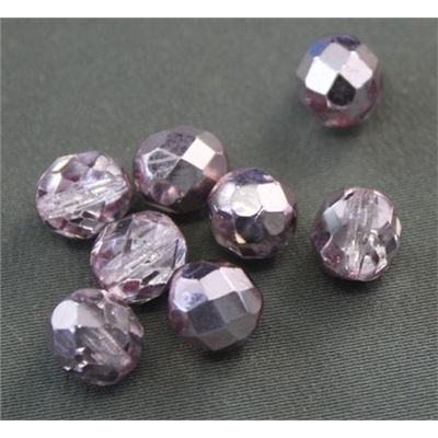 Firepolished Crystal Light Lavender 8mm ea