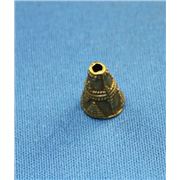 Bead Cap Decorative Cone Antique Brass 11x9mm ea