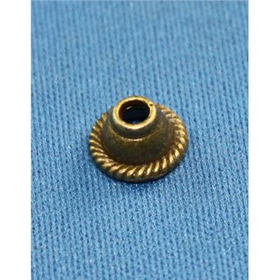 Bead Cap Decorative Antique Brass 8x5mm ea