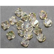 Swarovski Crystal 5328 Bicone Luminous Green 6mm 