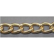 Chain Gold Metallic  FC430G Curb 15x12mm per metre