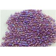 Czech Seed Bead Dark Amethyst AB 5/0 - Minimum 12g