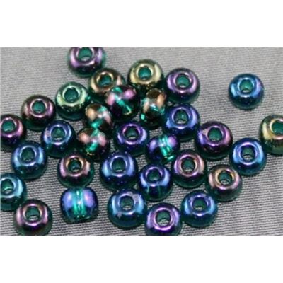 Czech Seed Bead Teal AB 5/0 - Minimum 12g