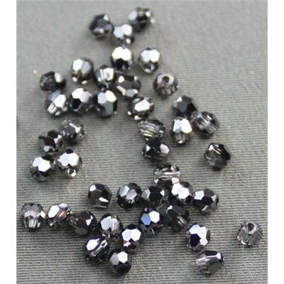 Swarovski Crystal 5000 Round Silver Night 3mm 