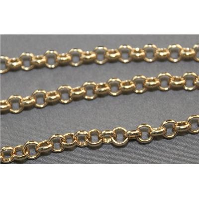 Chain Gold Metallic FC370 Belcher 4mm per metre
