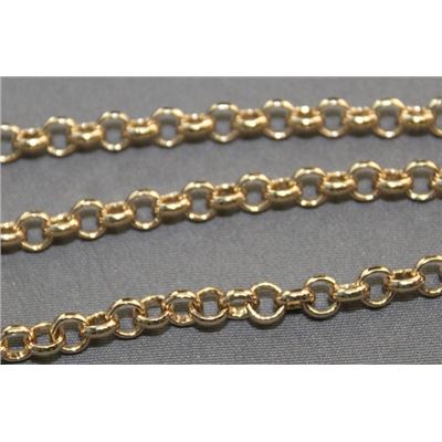 Chain Gold Metallic FC370 Belcher 4mm per metre