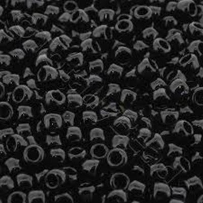 Toho Seed Bead Black Opaque 6/0 - Minimum 8g