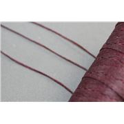 Irish Linen Waxed Maroon  1m per metre