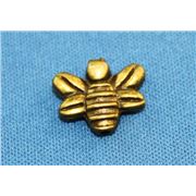 Charm Bee 14x12mm Antique Gold each