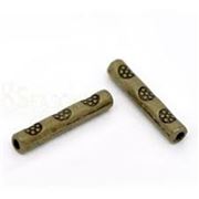 Filler Beads Tube Spacer 14x2mm Antique Brass  ea