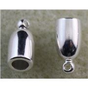 Kumimiho Bullet End Cap Silver 3mm