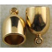 Kumimiho Bullet End Cap Gold 6mm