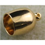 Kumimiho Bullet End Cap Gold 8mm