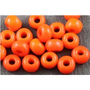 Czech Seed Bead Orange Opaque 5/0 - Minimum 12g