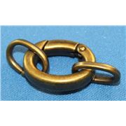 Clasp Large Spring Antique Brass 15x20mm ea