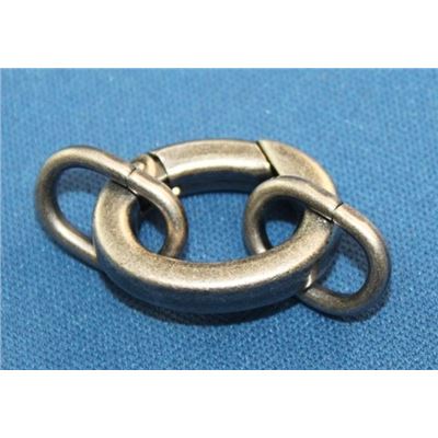 Clasp Large Spring Antique Silver 15x20mm ea