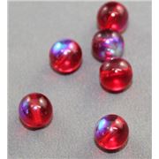 Tiffany Round Siam AB 8mm ea