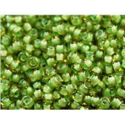 Toho Seed Bead Jonquil/Mint Julep Lined Transparent 11/0 - Minimum 8g