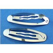 Hair Accessories  Flat Hair Clip Nickel 60mm ea