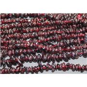 Semi Precious Strand Garnet Chips 32 inch ea