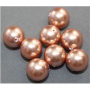 Star Bright Crystal 5810 Pearl Rose Gold 10mm 