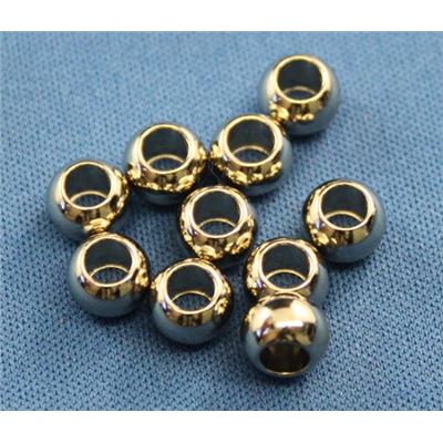 Filler Beads Big Hole Bead Nickel 5x7mm ea