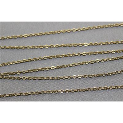 Chain Antique Brass Metallic F409AB Cable 2x1mm per metre
