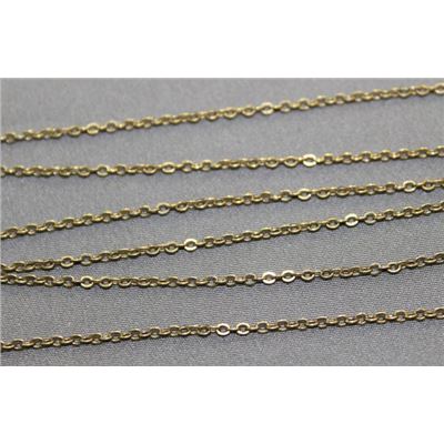 Chain Antique Brass Metallic F409AB Cable 2x1mm per metre