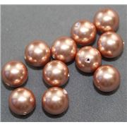 Swarovski Crystal 5810 Pearl Rose Gold 8mm 