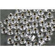 Toho Seed Bead Clear Silver Lined 6/0 - Minimum 8g