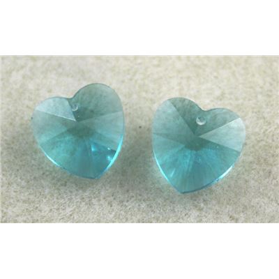 Chinese Crystal Heart Aqua 15mm
