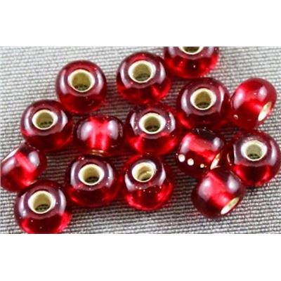 Toho Seed Bead Garnet Silver Lined 6/0 - Minimum 8g